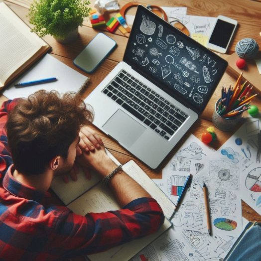organized notes and digital tools